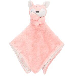 Carter's Plush Pink Baby Fawn Deer Security Blanket Lovey NWT